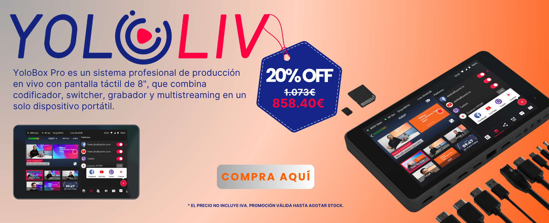 Promoción YOLOBOX PRO